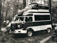 Citroen 2CV et Tube camping-car